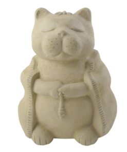 Alternative view of Modern Artisans Meditating Cat - Cast Stone Garden Sculpture, Large Size, American Made