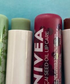 NIVEA Vegan Lip Care Variety Pack, Acai Seed Oil Shea Butter Lip Balm Sticks and Hemp Seed Oil Shea Butter Lip Balm Sticks, Pack of 4 Acai and Hemp 4 Count (Pack of 1) 40 51pnX3QmB0L