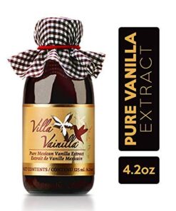 Villa Vainilla Pure Vanilla Extract Premium Concentrated Vanilla, Real, Natural, Gourmet Vanilla Flavor from Mexico (4.2 Fl Oz (Pure Vanilla Extract)) 4.2 Fl Oz (Pure Vanilla Extract) 15 51pnirDfRfL