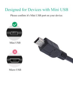 Alternative view of DTOL PS3 Controller Charger Cable Ring Mini USB Data Charging Cord for PS Move Playstation 3 Wireless Controller, TI84 Plus CE, Digital Camera 10ft 2 Pack