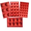 Semicircle Silicone Mold,Shxmlf Half Sphere Chocolate, Candy and Gummy Mold Teacake Bakeware Set for Cake Decoration Mousse Dome Jelly Ice Cream Bombe Cupcake Baking Mold, Assorted Size,Set of 4 4PACK 53 51ptdkOXPyL