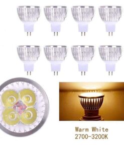 JKLcom 4W LED MR16 Bulbs 12V 4W LED Spotlight Bulb for Landscape Track light, MR16 GU5.3 Base,12 Volt,4W(35W Equivalent Halogen Replacement),Warm White 3000K,8 Pack 20 51pviUfu8OL