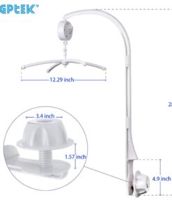 AGPtek 28 inch Baby Crib Mobile Bed Bell Holder Music Box Holder Arm Bracket Baby Bed Stent Set Nut Screw 23 51pxUuV7yL