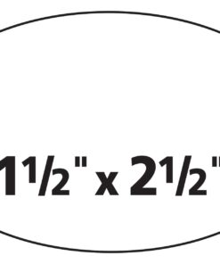 Avery Easy Peel Oval ID Labels, Sure Feed, Print to Edge, Perm Adhesive, 1.5" x 2.5", 270 Ct (6583) White 12 51pzu8CPPL