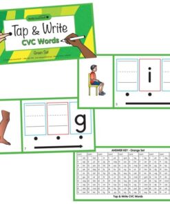 Really Good Stuff Tap and Write CVC Words - 120 Cards 9 51q GX5llGL