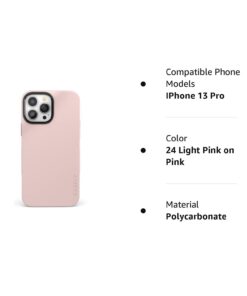 Casely iPhone 13 Pro Case | Compatible with MagSafe | Light Pink on Pink 24 Light Pink on Pink 19 51q3aE7UZL