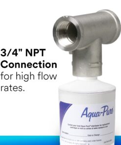Aqua-Pure 70020003060 Whole House Scale Inhibition Inline Water System AP430SS, Helps Prevent Scale Build Up On Hot Water Heaters and Boilers 31 51q3xfir EL