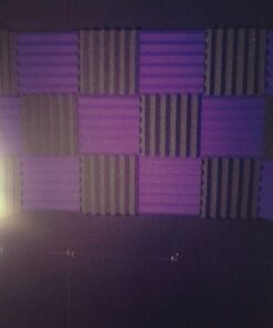 2" Purple & Black Acoustic Wedge Soundproofing Studio Foam Tiles 12 Pack 12 51q4Qna59sL