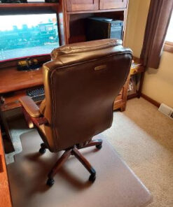 La-Z-Boy Delano Big & Tall Executive Office Chair, High Back Ergonomic Lumbar Support, Bonded Leather, Brown 65 51q7S7BSuDL 1