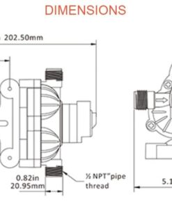 SEAFLO 33-Series Industrial Water Pressure Pump w/Power Plug for Wall Outlet - 115VAC, 3.3 GPM, 45 PSI 26 51q9L9bJB L