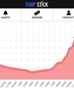 Temp Stick Remote WiFi Temperature & Humidity Sensor. No Subscription. 24/7 Monitor, Unlimited Text, App & Email Alerts. Free Apps, Made in America. Use with Alexa, IFTTT. Monitor Anywhere, Anytime. Black 30 51q9ywUWTFL
