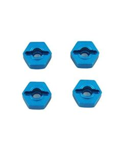 Redcat Racing 02134B Aluminum Wheel Hex, 4Piece, 12Mm, Blue