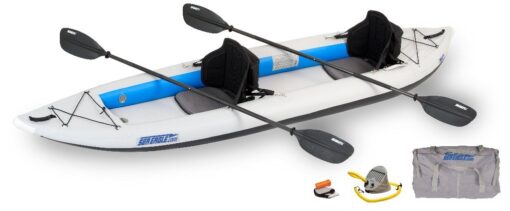 Sea Eagle Fast Track Inflatable 2 Person Kayak Pro Package (385-Feet 12-Feet 6-Inch)