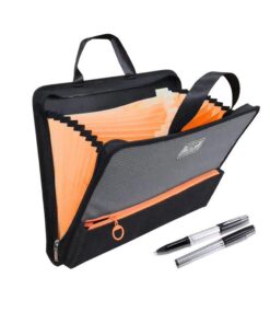 Expanding File Folder with 13 Pockets Portable Handle Business Accordion A4 Letter Size Zipper Closure File Folder Document Organizer for Office Home Supply Orange 9 51qDutLIsjL
