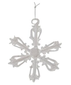 Kurt Adler C2683 2" Glass Iridescent Snowflake Ornaments, 12-Piece Set 33 51qH3IFxG7L