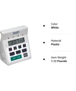 FMP Digital 4 Channel Commercial Kitchen Countdown Timer, Water Resistant, 7-inch Height, White 7-inch H 16 51qHIqnxeRL