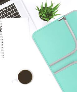 HESTECH Chromebook Case,11.6-12.3 Laptop Sleeve Neoprene Computer Handbag Protective Cover for 13 inch MacBook Air/Pro M2/M1 Acer R11/Spin 311/HP Stream/Samsung/Surface /7+/6/5/4/3/Go 12.4" Mint Green 11.6"-12.5-12.9 Inch Hot Teal 34 51qN4gOMt6L
