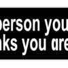 StickerJOE Be The Person Your Dog Thinks You Are Bumper Sticker 9" X 3" 29 51qNkXBo1lL