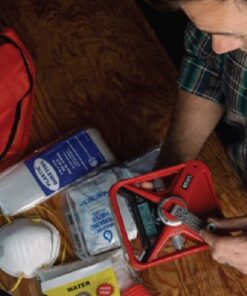 Eton - American Red Cross FRX3+ Emergency NOAA Weather Radio, Red, Digital Display, Hand Turbine, Solar Power, Red LED Flashing Beacon, 7 NOAA/Environment Canada Weather Bands, Phone Charger FRX3+ 28 51qPnomTjAL