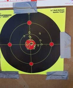 Splatterburst Targets - 12 inch Multi-Bullseye Splatter Target - Easily See Your Shots Burst Bright Fluorescent Yellow Upon Impact - Made in USA 50 Pack 19 51qQiJdFKIL