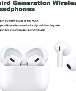 Wireless Earbuds Bluetooth 5.3 Headphones Touch Control with Wireless Charging Case IPX7 Waterproof Stereo Earphones in-Ear Built-in Mic Auto Pairing Noise Cancelling Headset for iOS/Android White-1 9 51qRdBdWCdL