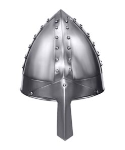 Alternative view of Norman Greek Corinthian Helmet - Medieval Warrior Costume Silver