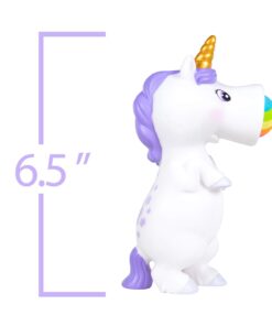 Hog Wild White Unicorn Popper Toy - Shoot Foam Balls Up to 20 Feet - 6 Rainbow Balls Included - Age 4+ 13 51qVvexxvPL