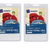 2 Pack Avery No-Iron Clothing Labels, White, Assorted, Pack of 45 (40700) 12 51qXFWJirGL