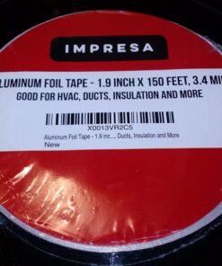 IMPRESA - Aluminum Foil Tape for Sealing and Patching Hot and Cold HVAC, Ducts, Pipes - Insulation Home and Commercial - 1.9 Inches Wide (150 Feet/50 Yards) 49 51qYLUgPgeL