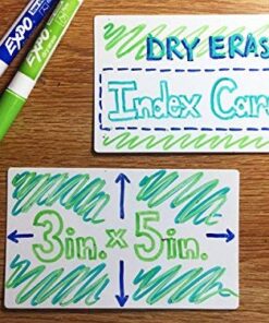 Alternative view of Apostrophe Games Dry Erase Index Cards – 45pcs Laminated Cards Blank w/Tuck Box – Reusable Dry Erase Note Cards for School, Work, Housework, to Do Lists – Practical Index Card Sheets – 3 x 5-inch 3" x 5"