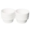 Cinf White Porcelain 4 oz. Ramekins Pudding Bowls Dishes Cup for Baking- Set of 6,Oven,Microwave,Freezer and Dishwasher Safe Ivory White 3.5 oz 19 51qdK7hsx2L