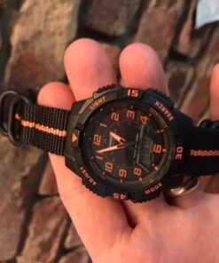 Casio Men's AQS800W Slim Solar Multi-Function Ana-Digi Sport Watch Black 40 51qj3ZVsh8L