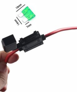 Qiorange 12 Gauge ATC Fuse Holder Box In-Line AWG Wire Copper Blade Standard Plug Socket 12V 30A (5-Pack) 8 51qloToGViL