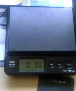 AMERICAN WEIGH SCALES Digital Shipping Postal Scale, Package Postage Scale 55lbs. x 0.01lbs. (Black), PS-25 38 51qnAHfkQ2L