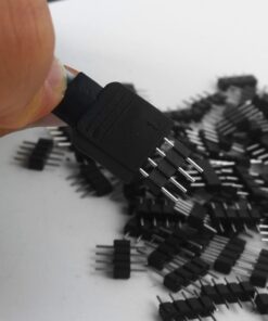 RGBZONE 40 Pcs 4 Pin Male to Male Connector for 3528 5050 RGB LED Strip Lights 17 51qtF81YGSS