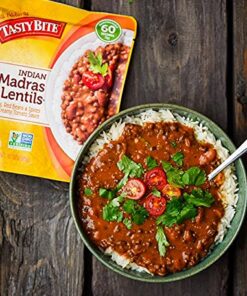 Tasty Bite Variety, Pack of 6, Bombay Potatoes, Kashmir Spinach, Punjab Eggplant, Channa Masala, Madras Lentils, Vegetable Korma 14 51qtgLtBDjL