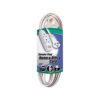 Coleman Cable 03517 Flat Plug Extension Cord; 16/3 Grounded with 3-Outlet Trinector Tap; 6-Foot White 16/3 Gauge 6 ft 39 51qttJ5REkL