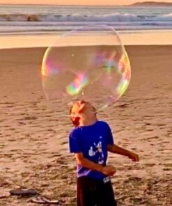 The Original Giant Bubble Wand Makes The World's Longest Bubbles, Over 36 feet Long, Includes 2.7 Gallons of Giant Bubble Solution, Non-Toxic Certified 31 51qxaZ5fasL