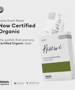 D'Addario Woodwinds Reserve Alto Saxophone Reeds - Sax Reeds - Thick Blank Reed for Rich, Warm Tone - 3.0 Strength, 10 Pack 7 51r HMbLB L