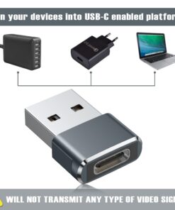 Basesailor USB to USB C Adapter 2Pack,USB C Female to A Male OTG Charger Type C Converter for Apple Watch Ultra iWatch 7 8 9,iPhone 15 14 13 12 Plus Pro Max,AirPods,iPad Air,CarPlay,Samsung Galaxy S23 2 Pack Gray 22 51r0AvOT30L