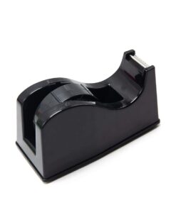 Desktop Tape Dispenser Adhesive Roll Holder (Fits 1" & 3" Core) with Weighted Nonskid Base Black plastic 33 51r4XStsFoL