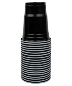 Alternative view of JAM Paper Bulk Plastic Party Cups - 12 oz - Black - 200 Glasses/Box