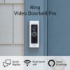 Ring Video Doorbell Pro – Upgraded, with added security features and a sleek design (existing doorbell wiring required) Doorbell only 13 51r9ifxNaqL