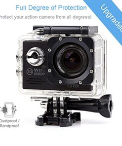 TEKCAM Action Camera Waterproof Case Underwater Protective Housing Case Compatible with AKASO EK7000 V50 Elite/REMALI CaptureCam/Apexcam/Vemont/SJCAM/HLS/Jadfezy/Xilecam/WOLFANG GA300 Action Camera 19 51rEKHojh2L