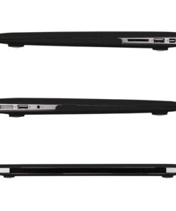 MOSISO Compatible with MacBook Air 13 inch Case (Models: A1369 & A1466, Older Version 2010-2017 Release), Protective Plastic Hard Shell Case & Keyboard Cover & Screen Protector, Black 35 51rEof1KxhL 1