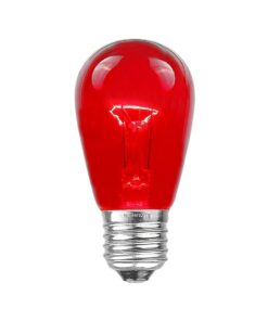 Novelty Lights 25 Pack S14 Outdoor Patio Edison Replacement Bulbs, E26 Medium Base, Multi, 11 Watt 25 Count (Pack of 1) 31 51rICE8xkL