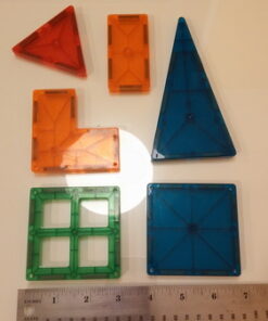 Shapemags Magnetic Tiles for Kids 100 Piece Set - Educational 3D Magnetic Building Blocks for Toddlers - Construction Magnet Toys Kit with Car Base and Stabilizer Plate 100pcs 31 51rM2nqnEQL