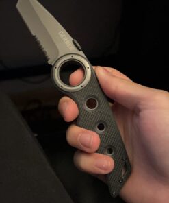 Gerber Gear Remix Folding Knife - 3" Partially Serrated Edge Pocket Knife - EDC Gear and Equipment - Black Serrated Edge-Black 43 51rQJQZFSL