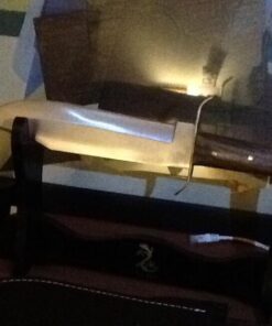 SZCO Supplies 15” Classic Wood Handle Carbon Steel Bowie Blade Outdoor Survival Knife,Brown/Brass 81 51rSqy22EzL