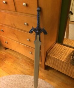Zelda Link Master Sword Twilight Princess Fantasy Sword with Plaque - Blue (Blue) 66 51rURwO7 FL